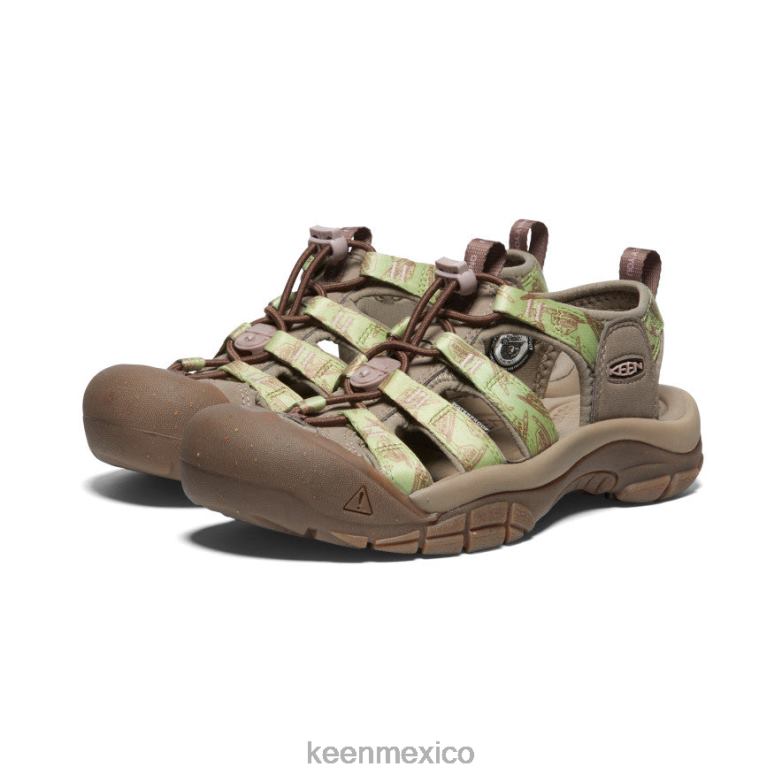 KEEN newport retro x oso ahumado mujer oso ahumado/estragón calzado TXRFD499