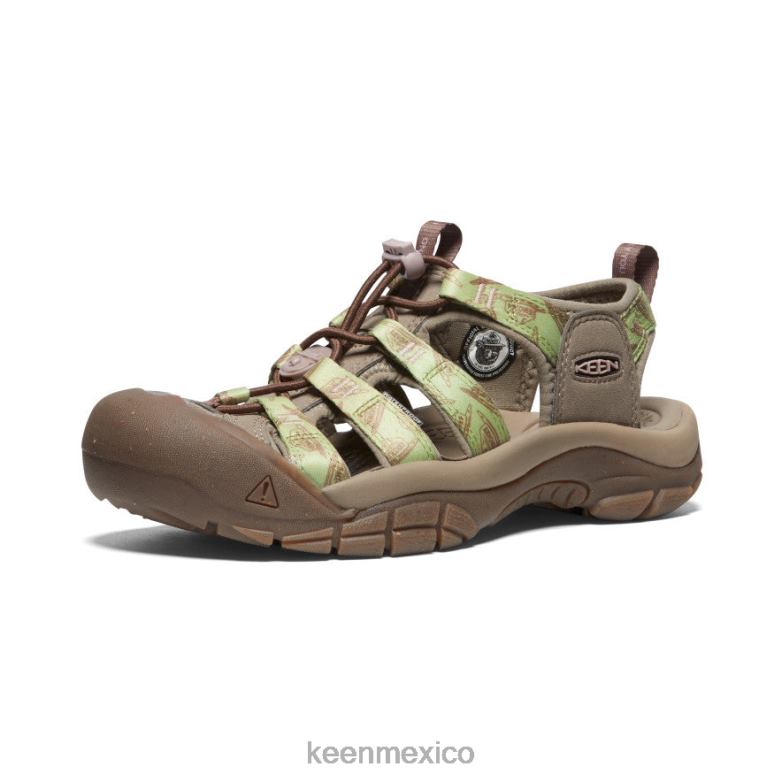 KEEN newport retro x oso ahumado mujer oso ahumado/estragón calzado TXRFD499