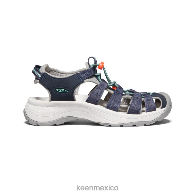 KEEN sandalia astoria oeste mujer azul marino/vidrio biselado calzado TXRFD548