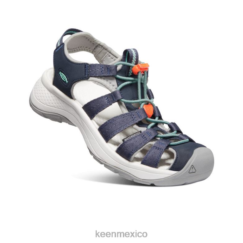 KEEN sandalia astoria oeste mujer azul marino/vidrio biselado calzado TXRFD548