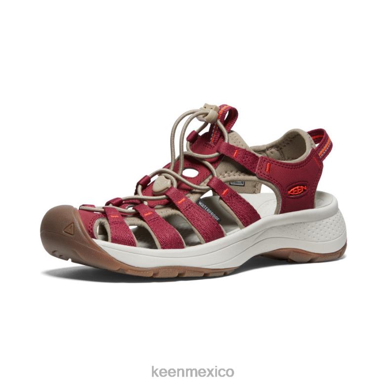 KEEN sandalia astoria oeste mujer merlot/ibis escarlata calzado TXRFD552