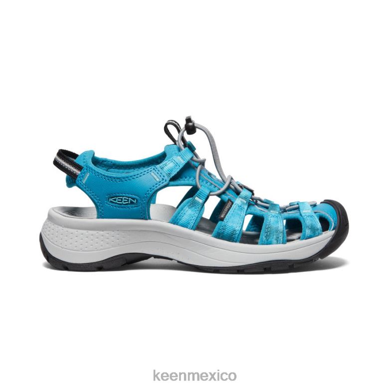 KEEN sandalia astoria oeste mujer musgo marino/teñido anudado calzado TXRFD553