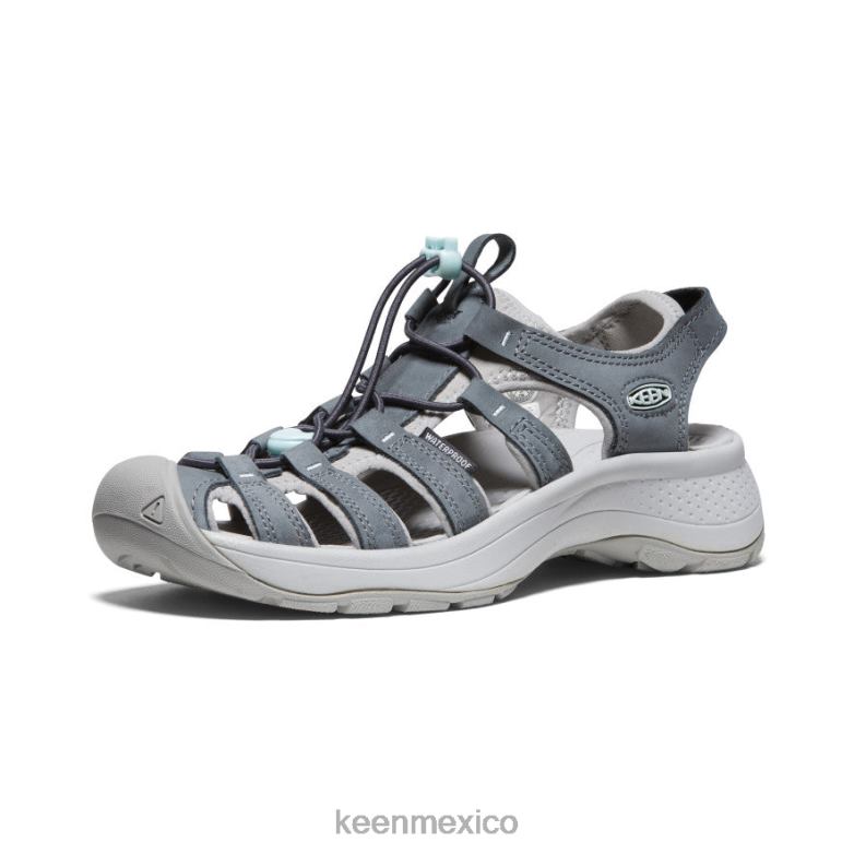 KEEN sandalia astoria west de piel mujer imán/vapor calzado TXRFD615
