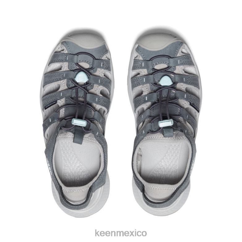 KEEN sandalia astoria west de piel mujer imán/vapor calzado TXRFD615