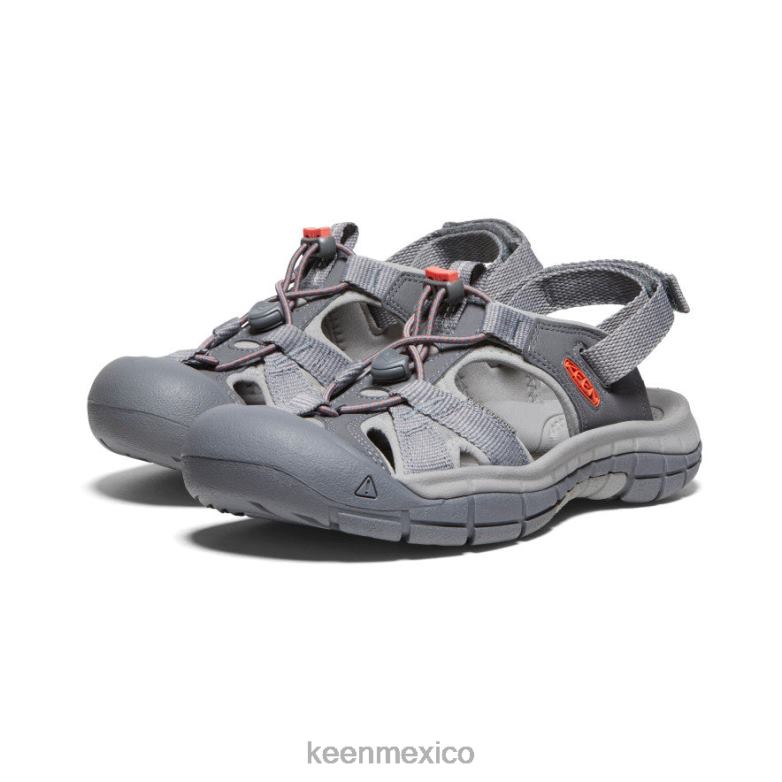 KEEN sandalia barranco h2 mujer gris acero/coral calzado TXRFD651
