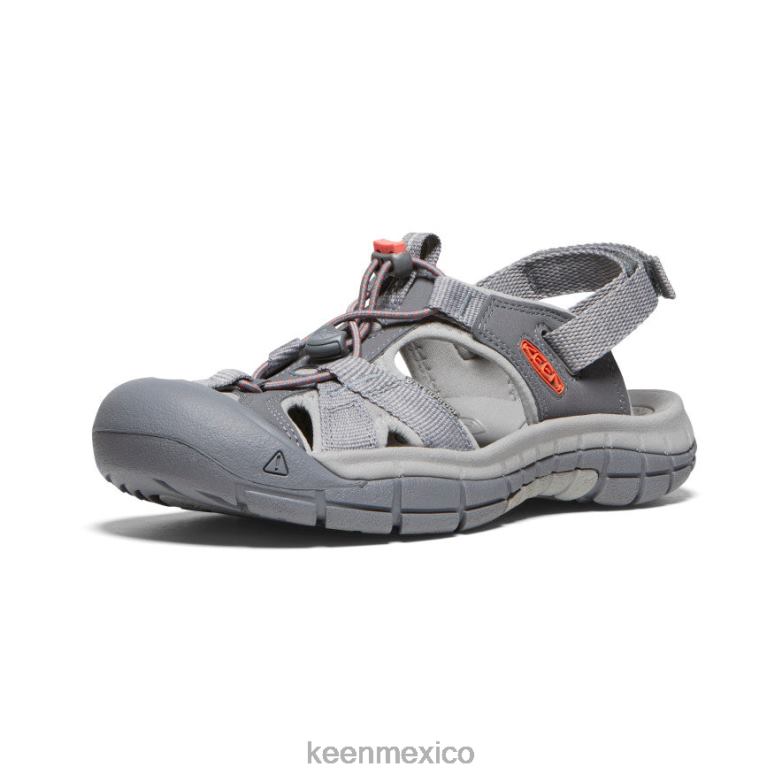 KEEN sandalia barranco h2 mujer gris acero/coral calzado TXRFD651