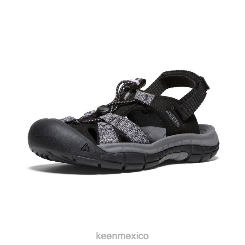KEEN sandalia barranco h2 mujer negro/rosa amanecer calzado TXRFD650