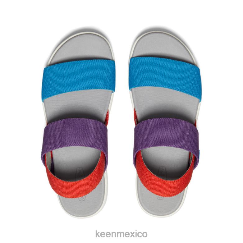 KEEN sandalia elle con tira trasera mujer carisma/arcilla roja/tritono azul fiordo calzado TXRFD419