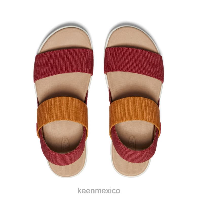 KEEN sandalia elle con tira trasera mujer merlot/abedul calzado TXRFD416