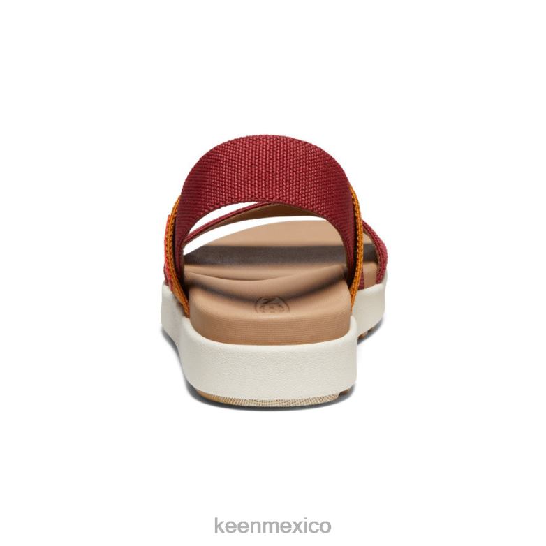 KEEN sandalia elle con tira trasera mujer merlot/abedul calzado TXRFD416