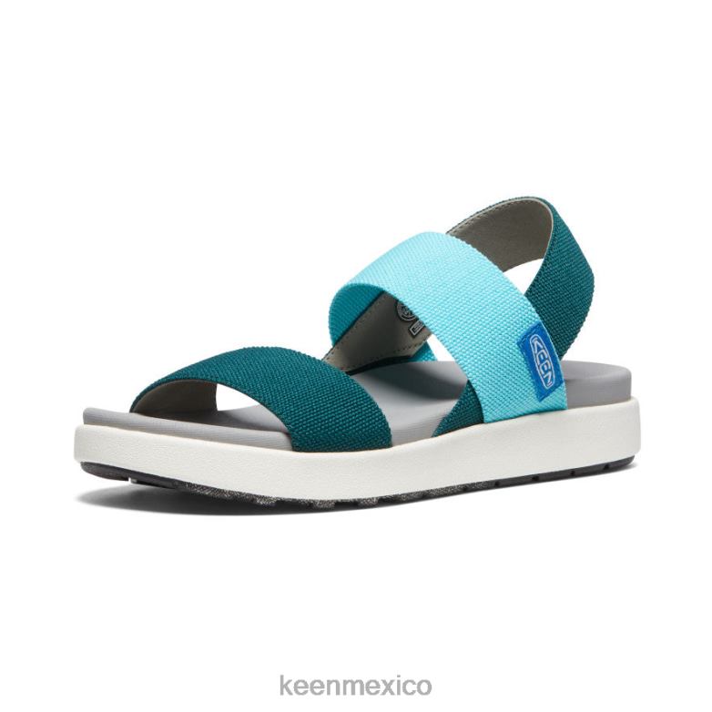 KEEN sandalia elle con tira trasera mujer musgo marino/ipanema calzado TXRFD417