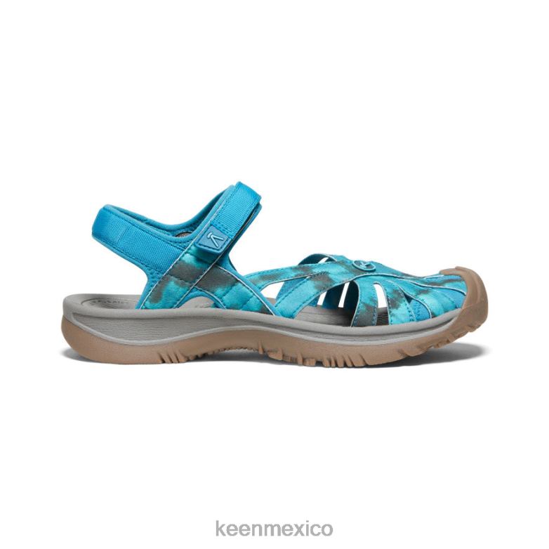 KEEN sandalia rosa mujer musgo marino/teñido anudado calzado TXRFD568