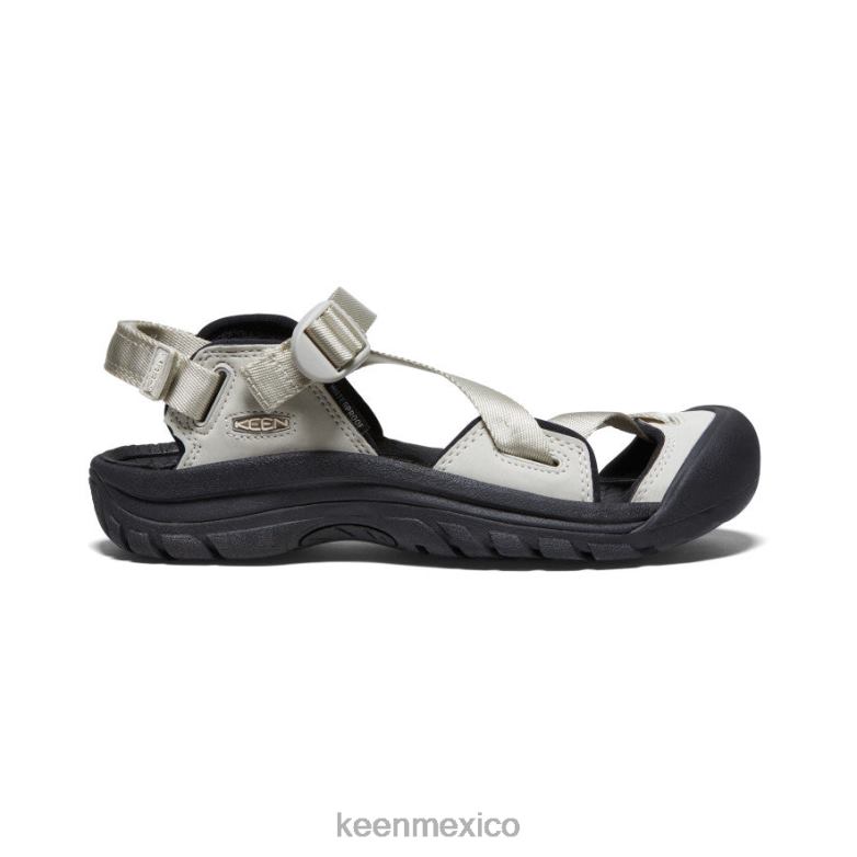 KEEN sandalia zerraport ii mujer abedul plateado/negro calzado TXRFD544