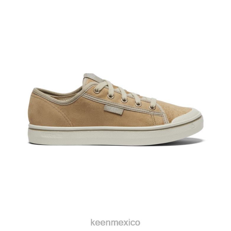 KEEN zapatilla elsa de cuero cosecha mujer beige/abedul plateado calzado TXRFD627
