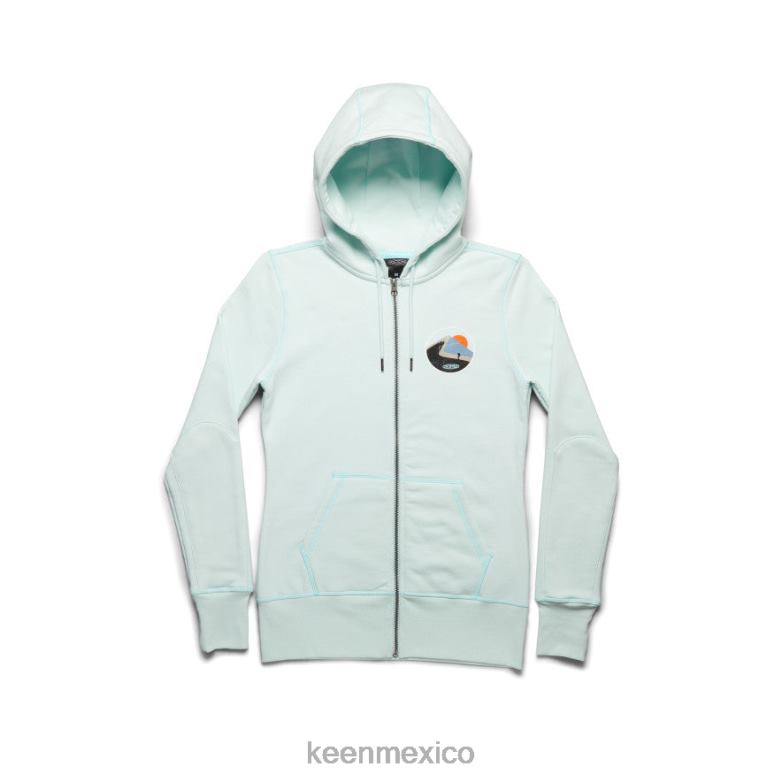KEEN caminata más sudadera con capucha mujer azul pastel ropa TXRFD660