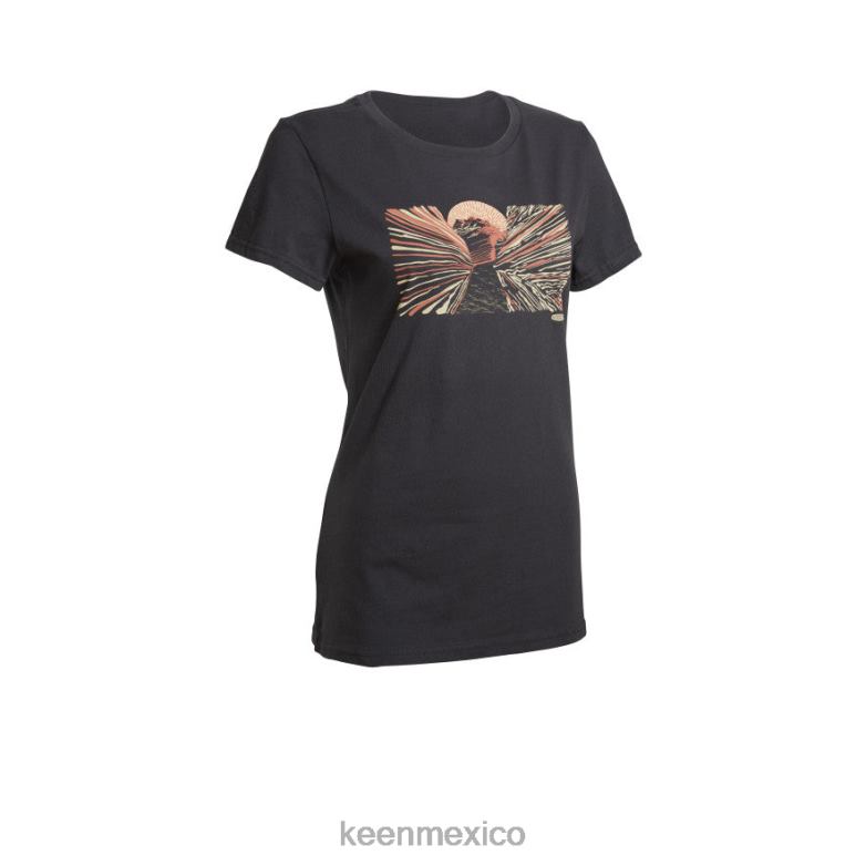 KEEN camiseta del cañón ranura mujer negro ropa TXRFD664