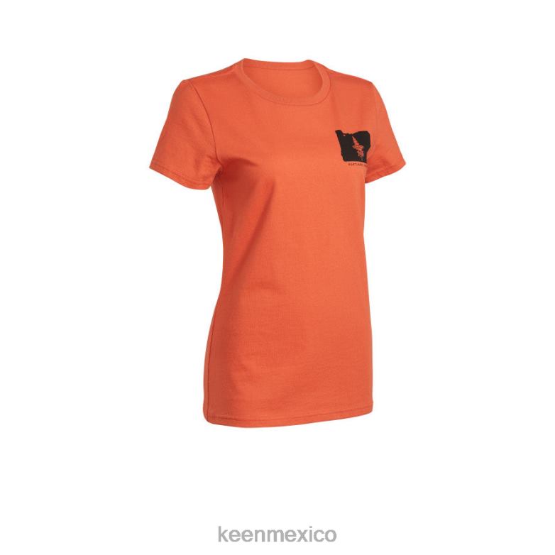 KEEN camiseta pnw mujer ocre quemado ropa TXRFD629