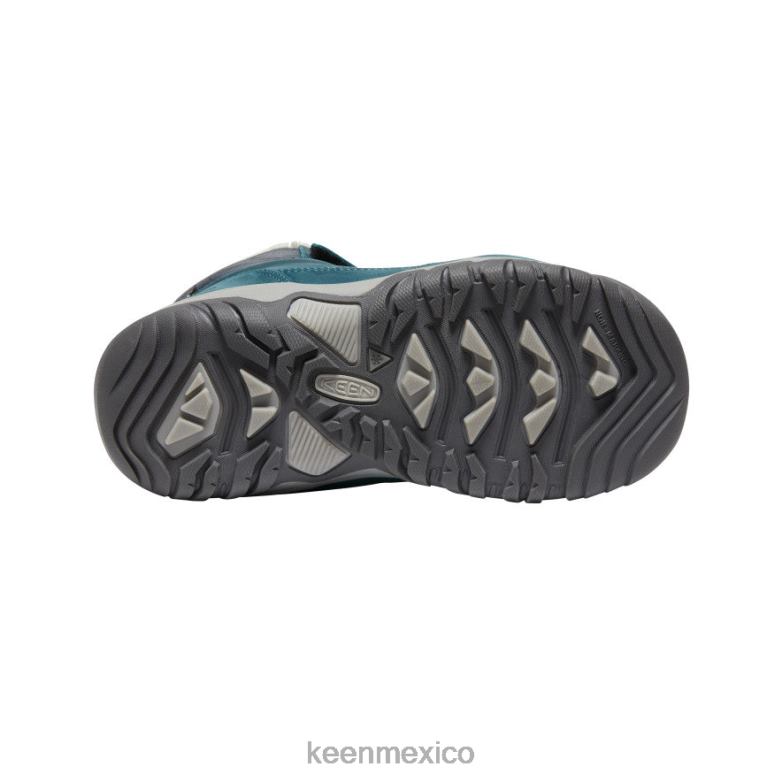 KEEN bota impermeable greta niños grandes coral azul/pavo real rosa calzado TXRFD1015