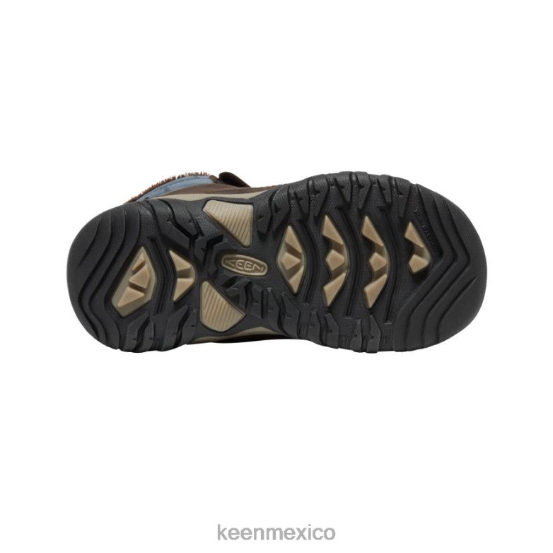 KEEN bota impermeable greta niños grandes grano de café/azul ala verde azulado calzado TXRFD1016