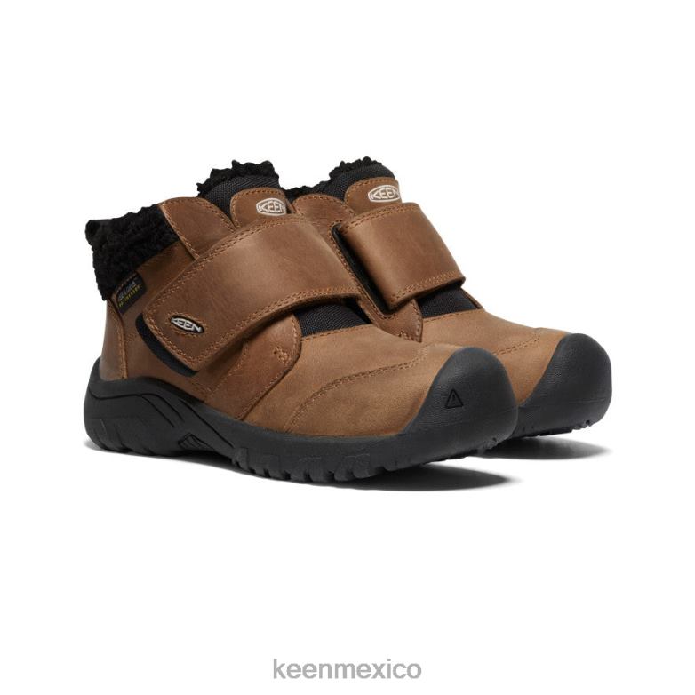 KEEN bota impermeable kootenay iv pequeños niños coco tostado/vapor calzado TXRFD1009