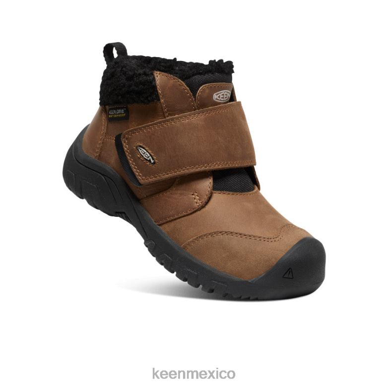 KEEN bota impermeable kootenay iv pequeños niños coco tostado/vapor calzado TXRFD1009