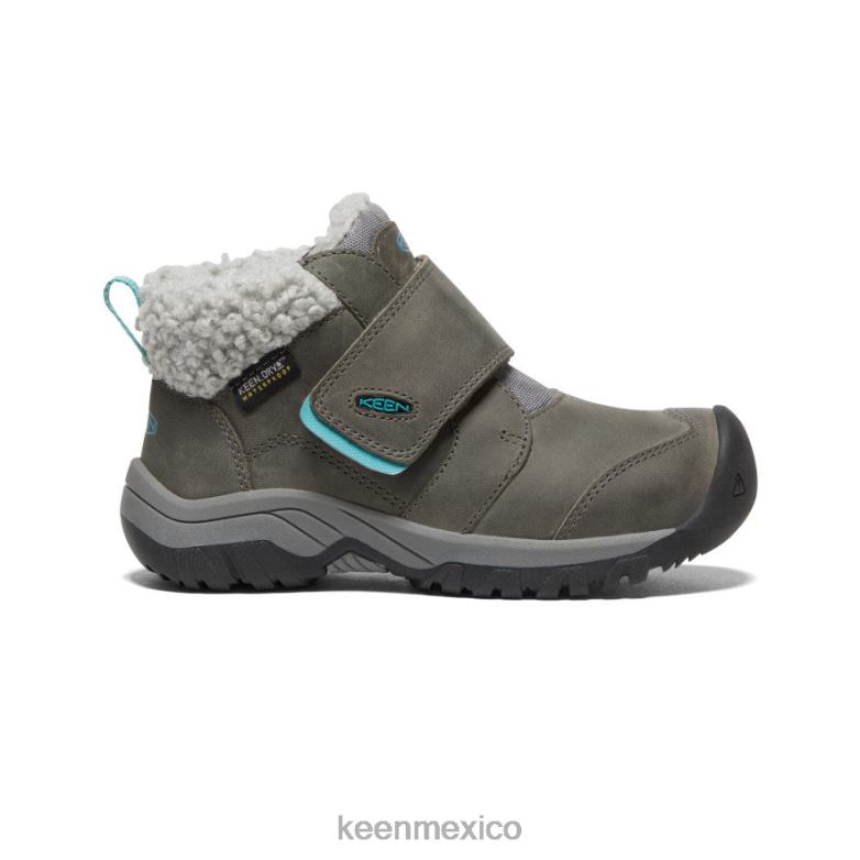 KEEN bota impermeable kootenay iv pequeños niños gris acero/porcelana calzado TXRFD1010