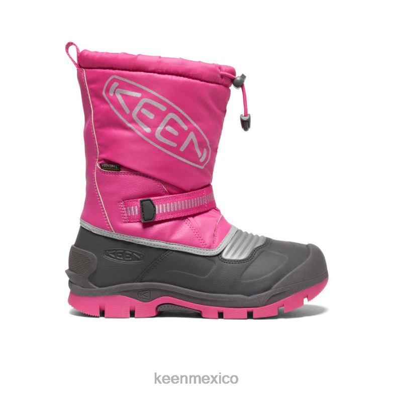 KEEN bota impermeable snow troll niños grandes fucsia violeta/plata calzado TXRFD1001