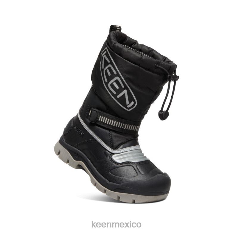 KEEN bota impermeable snow troll pequeños niños negro/plata calzado TXRFD1007