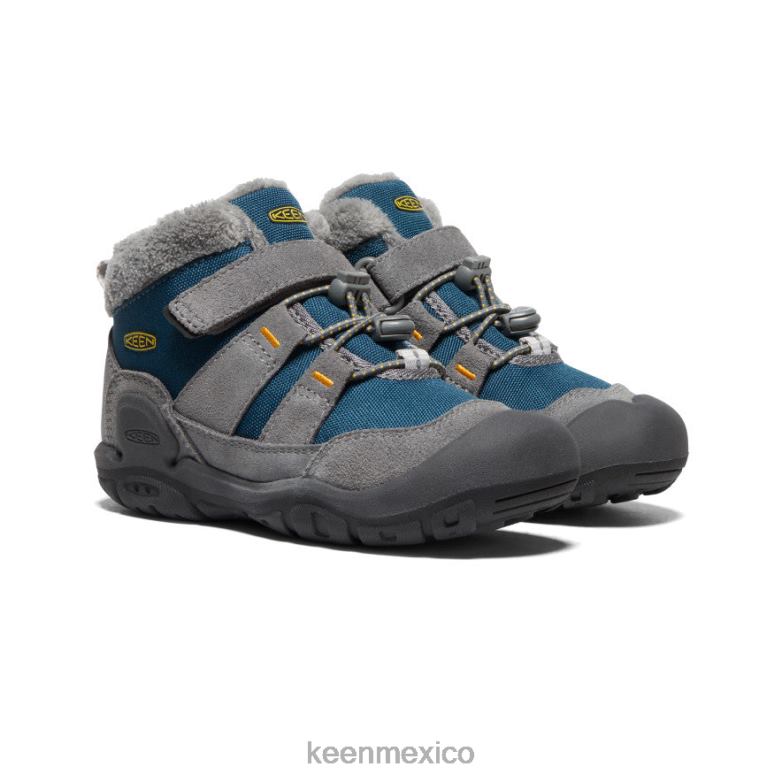 KEEN chukka nudo pequeños niños gris acero/azul ala verde azulado calzado TXRFD979