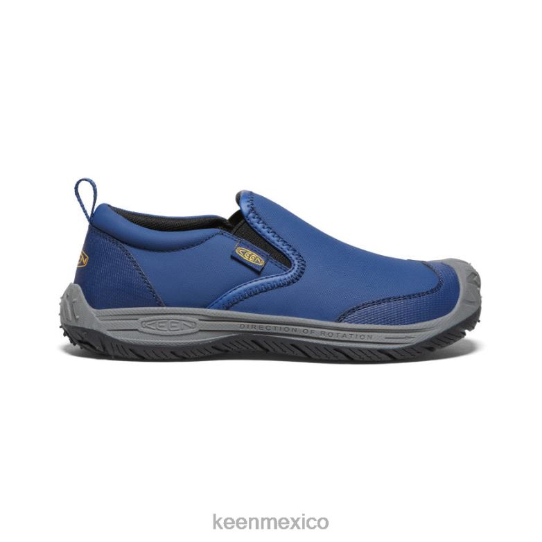 KEEN perro de velocidad sin cordones niños grandes profundidades azules/negro calzado TXRFD717