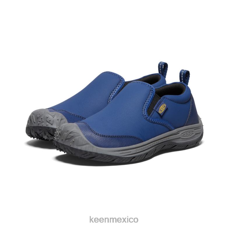 KEEN perro de velocidad sin cordones niños grandes profundidades azules/negro calzado TXRFD717