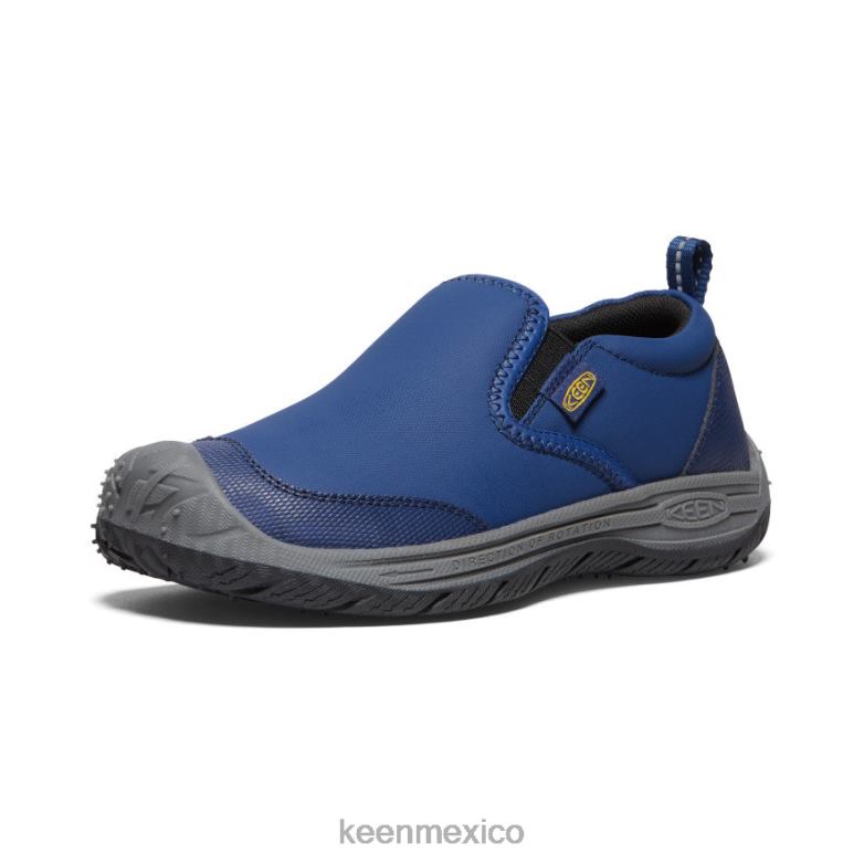 KEEN perro de velocidad sin cordones niños grandes profundidades azules/negro calzado TXRFD717