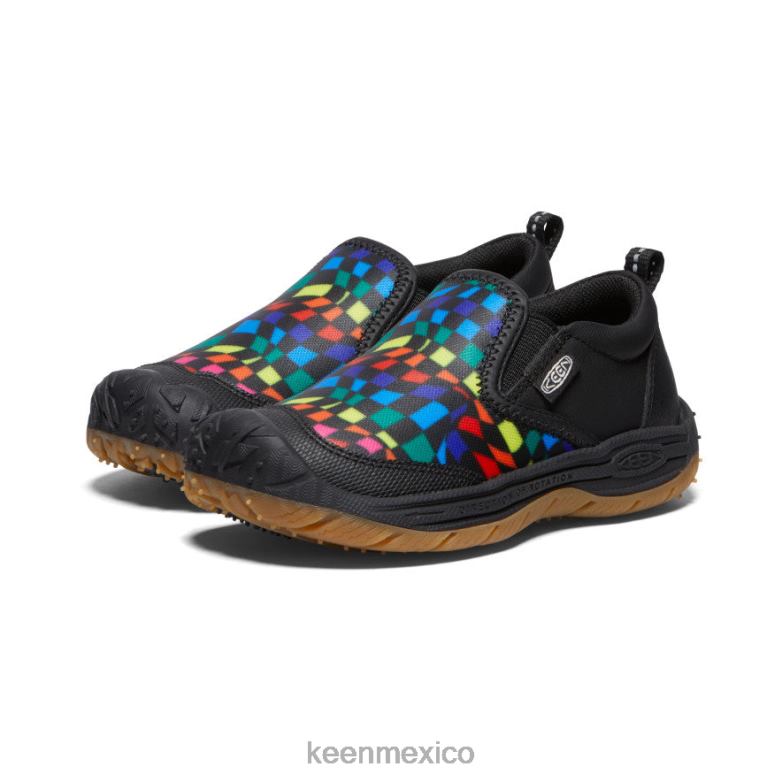 KEEN perro de velocidad sin cordones pequeños niños negro/multicolor calzado TXRFD714