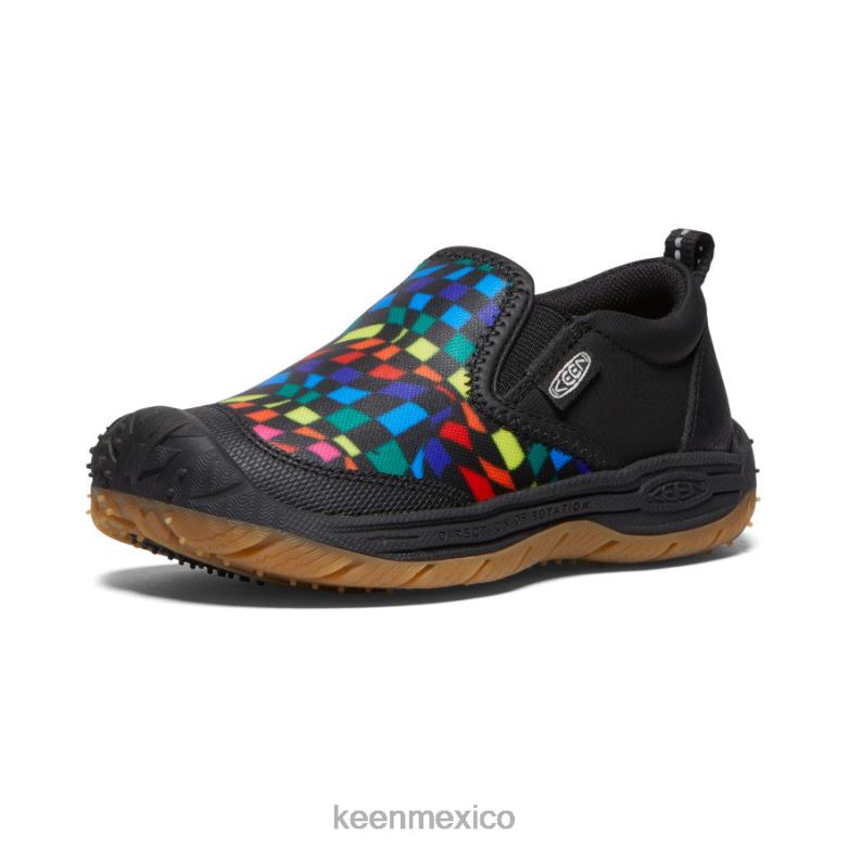 KEEN perro de velocidad sin cordones pequeños niños negro/multicolor calzado TXRFD714