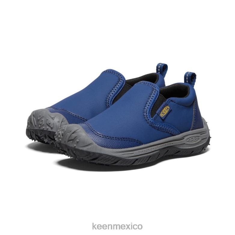 KEEN perro de velocidad sin cordones pequeños niños profundidades azules/negro calzado TXRFD713