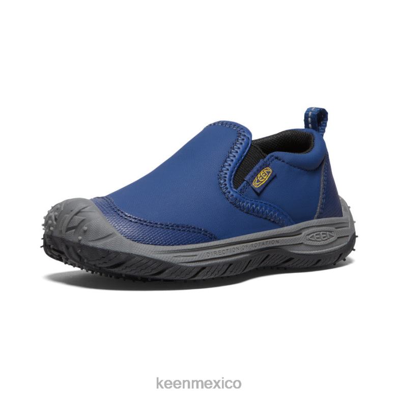 KEEN perro de velocidad sin cordones pequeños niños profundidades azules/negro calzado TXRFD713