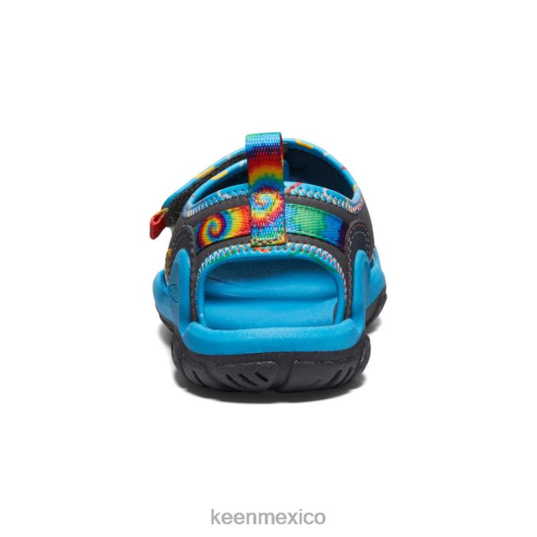 KEEN Knotch Creek con puntera abierta niños grandes imán/teñido anudado calzado TXRFD886