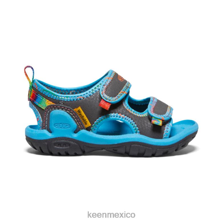 KEEN Knotch Creek con puntera abierta niños pequeños imán/teñido anudado calzado TXRFD814