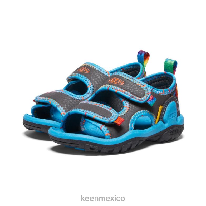 KEEN Knotch Creek con puntera abierta niños pequeños imán/teñido anudado calzado TXRFD814