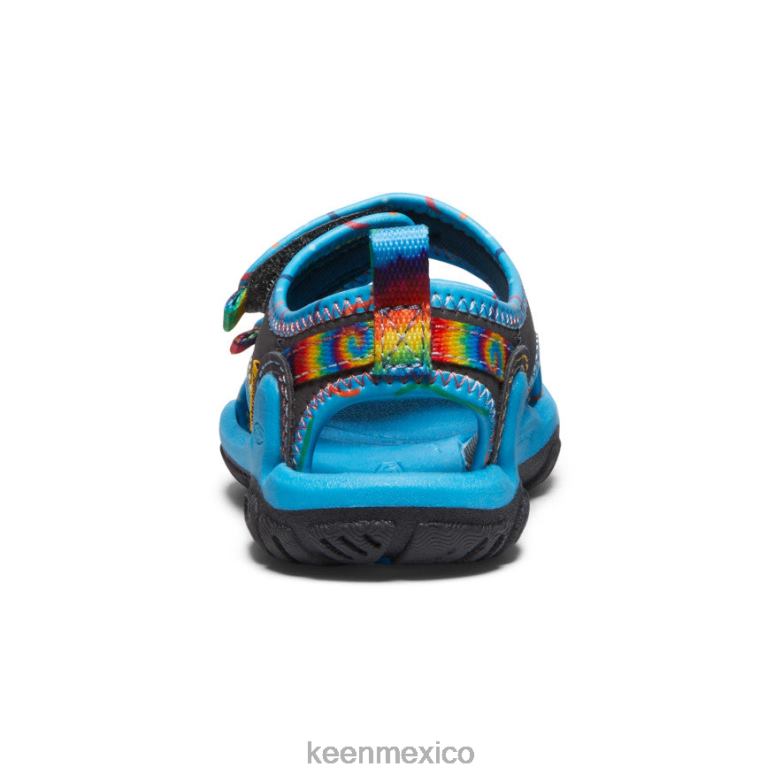 KEEN Knotch Creek con puntera abierta niños pequeños imán/teñido anudado calzado TXRFD814