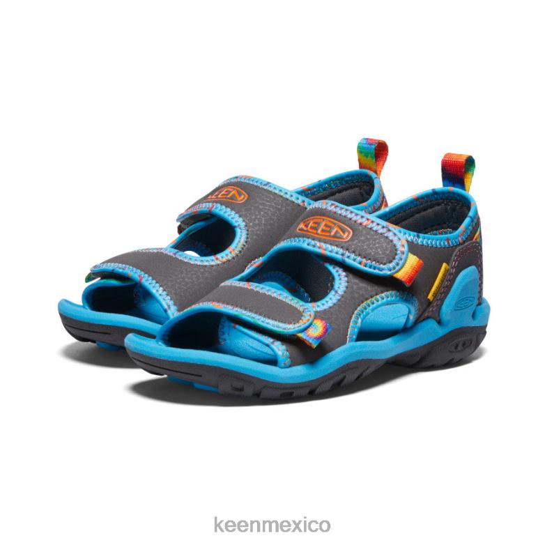 KEEN Knotch Creek con puntera abierta pequeños niños imán/teñido anudado calzado TXRFD769