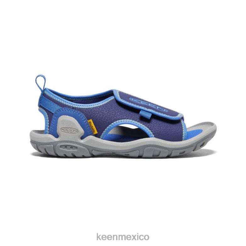 KEEN Knotch River con puntera abierta niños grandes profundidades brillantes de cobalto/azul calzado TXRFD949