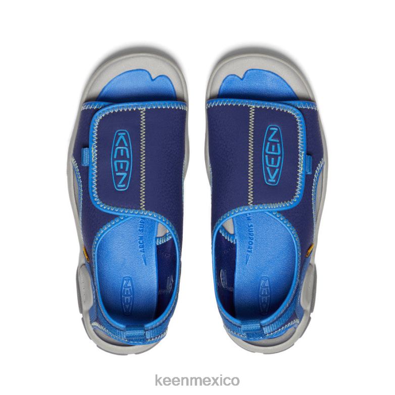 KEEN Knotch River con puntera abierta niños grandes profundidades brillantes de cobalto/azul calzado TXRFD949