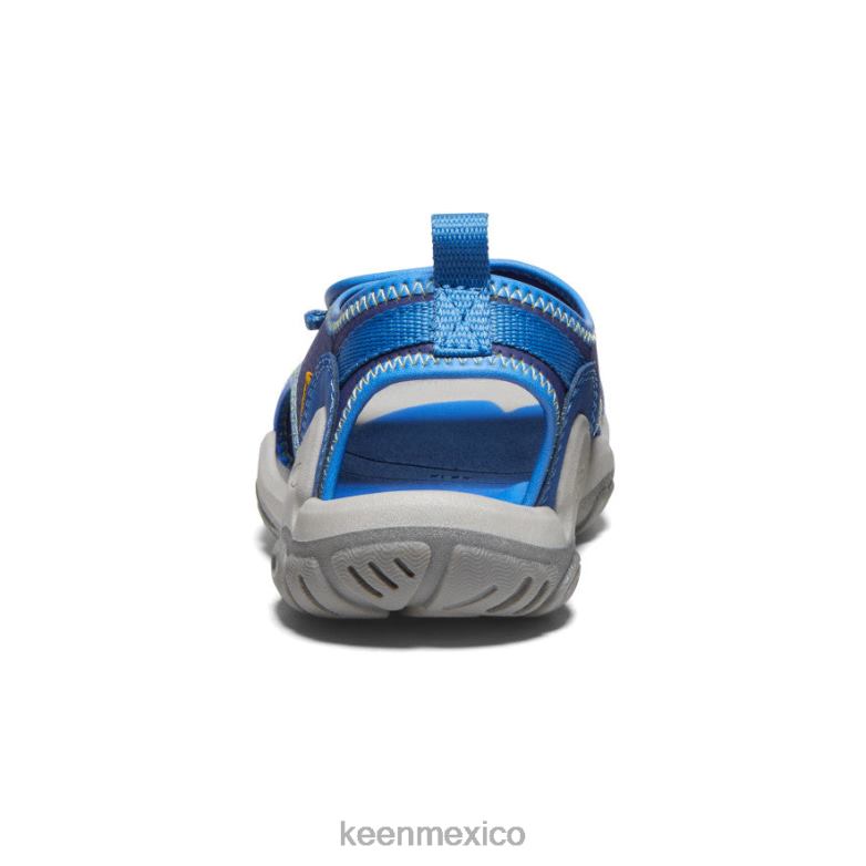 KEEN Knotch River con puntera abierta niños grandes profundidades brillantes de cobalto/azul calzado TXRFD949