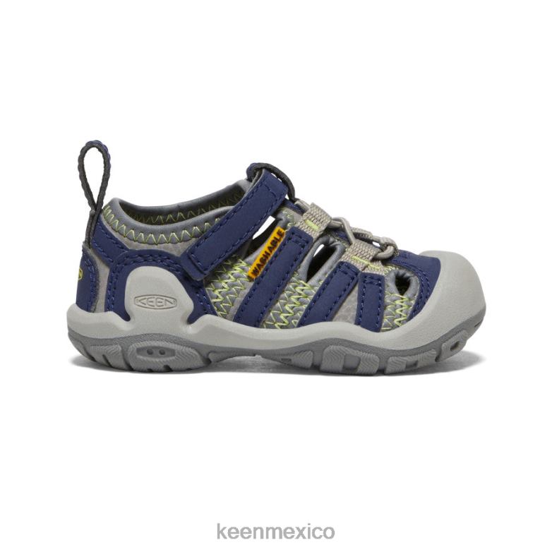 KEEN arroyo nudo niños pequeños gris acero/azul profundo calzado TXRFD806