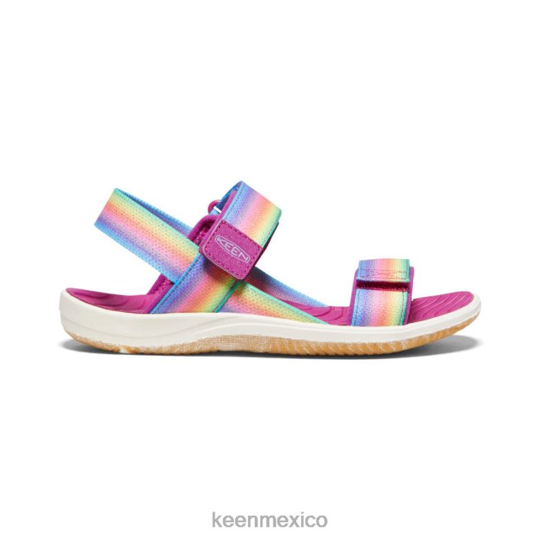 KEEN correa trasera elle niños grandes arcoiris/festival fucsia calzado TXRFD721