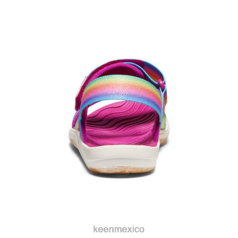 KEEN correa trasera elle niños grandes arcoiris/festival fucsia calzado TXRFD721