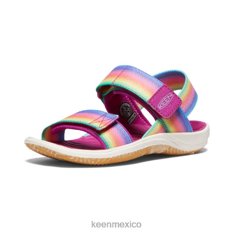 KEEN correa trasera elle pequeños niños arcoiris/festival fucsia calzado TXRFD725
