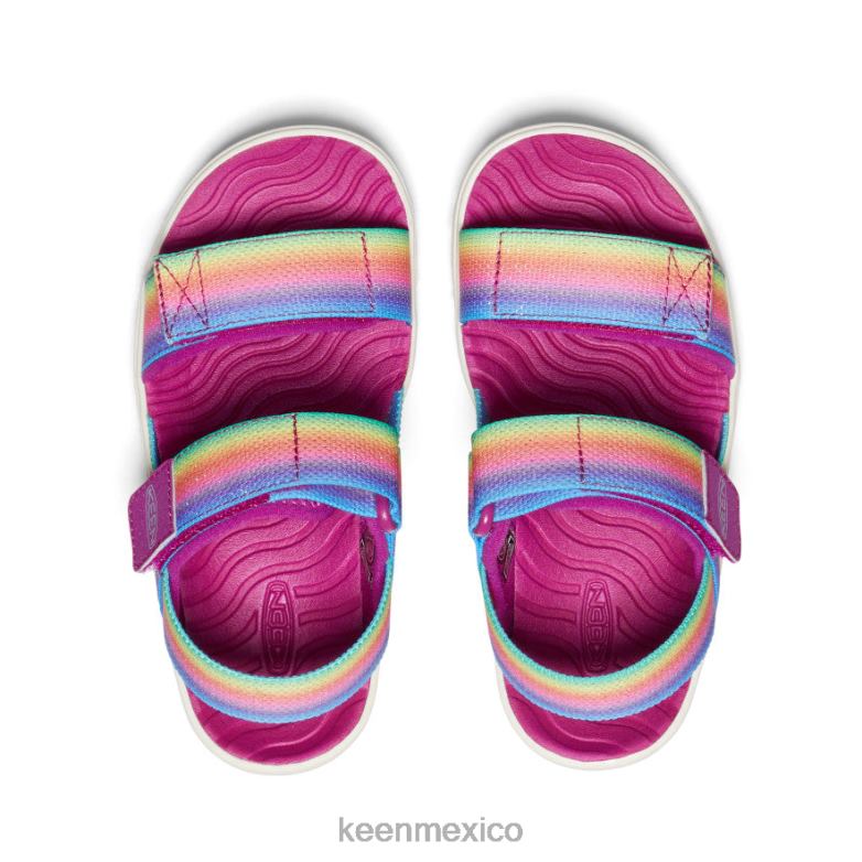 KEEN correa trasera elle pequeños niños arcoiris/festival fucsia calzado TXRFD725