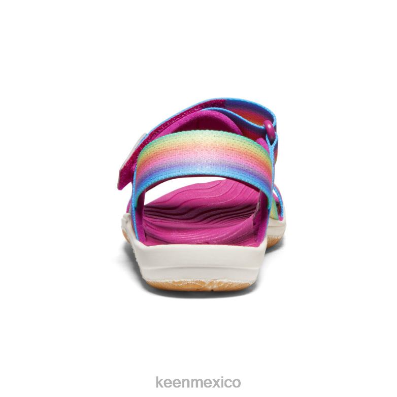 KEEN correa trasera elle pequeños niños arcoiris/festival fucsia calzado TXRFD725